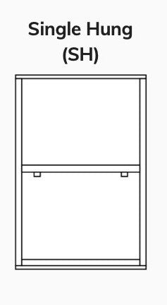 single hung impact window ( SH )
